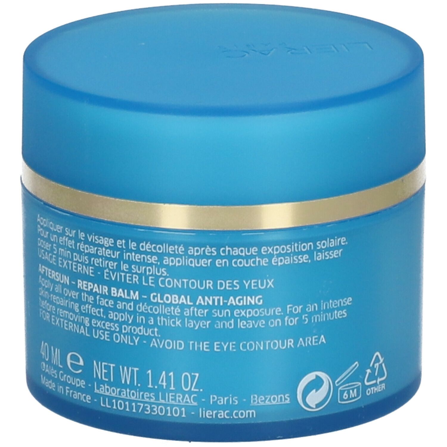 Lierac Sunissime Baume Réparateur Réhydratant Visage - Après Soleil
