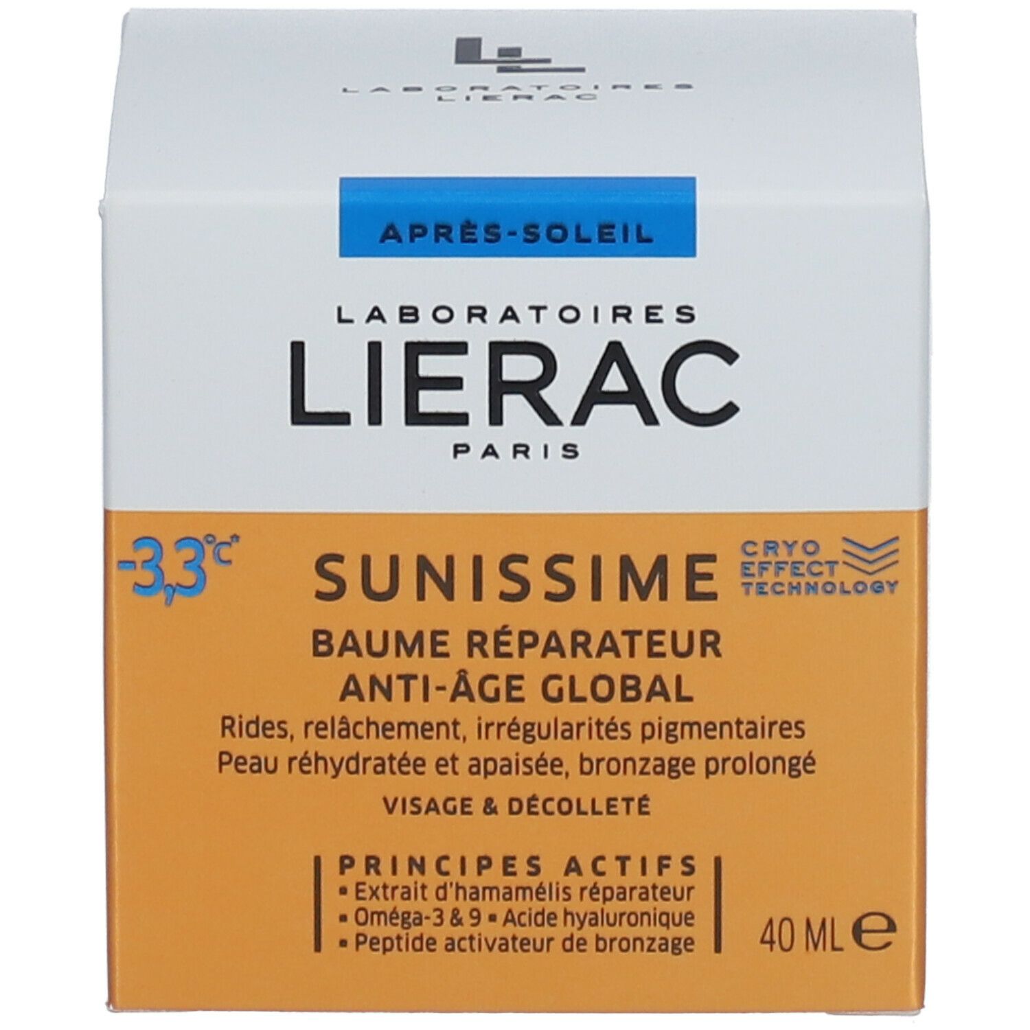 Lierac Sunissime Baume Réparateur Réhydratant Visage - Après Soleil