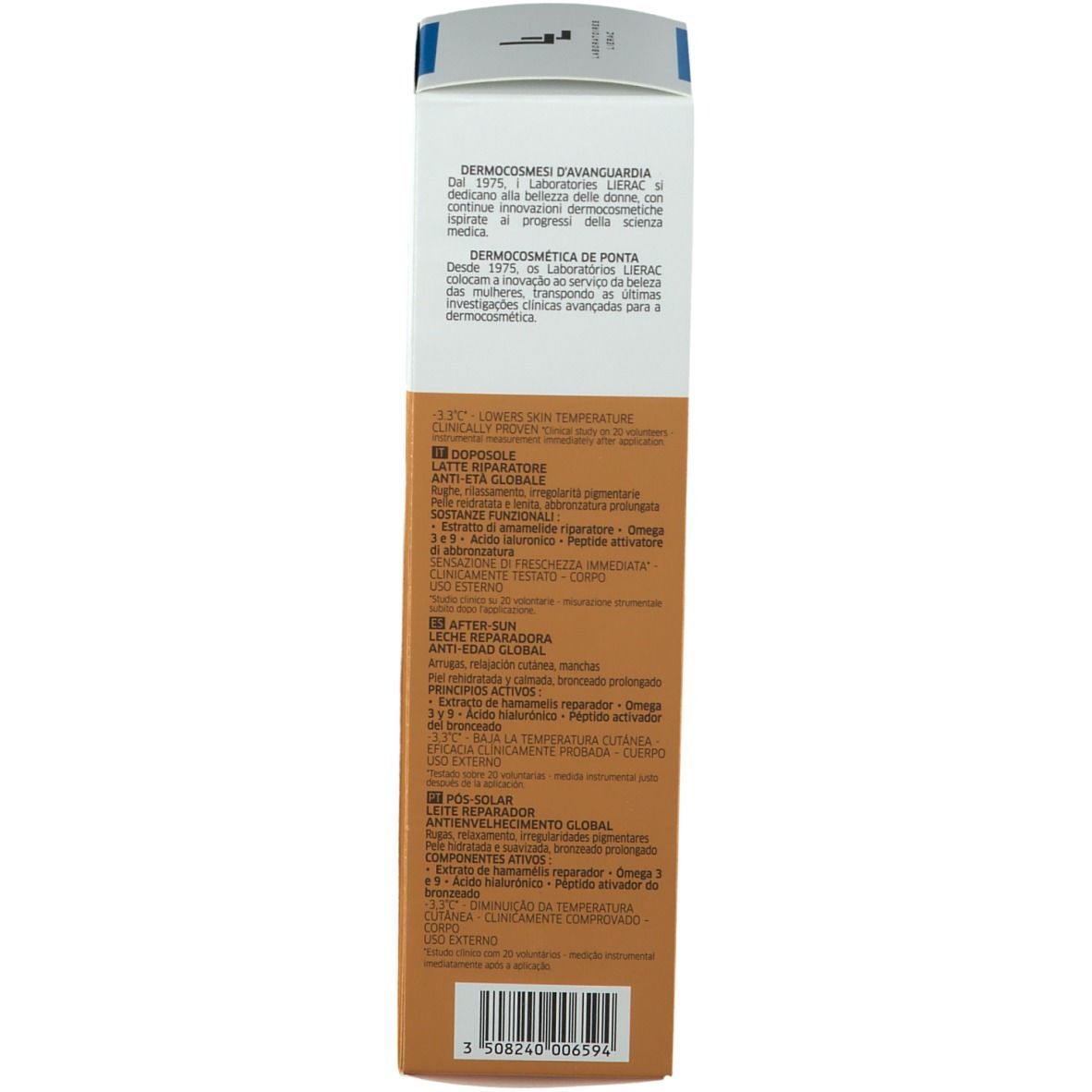 Lierac Sunissime Lait Corporel Réparateur Réhydratant - Après Soleil