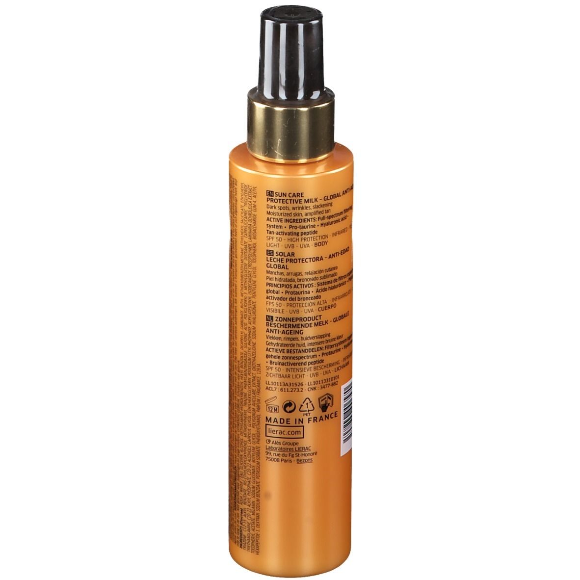 Lierac Sunissime Energierijke Beschermende Lichaamsmelk SPF50