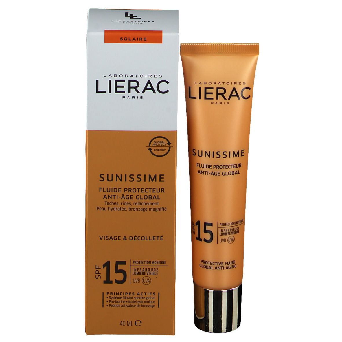 Lierac Sunissime Fluide Protecteur Energisant Visage SPF15