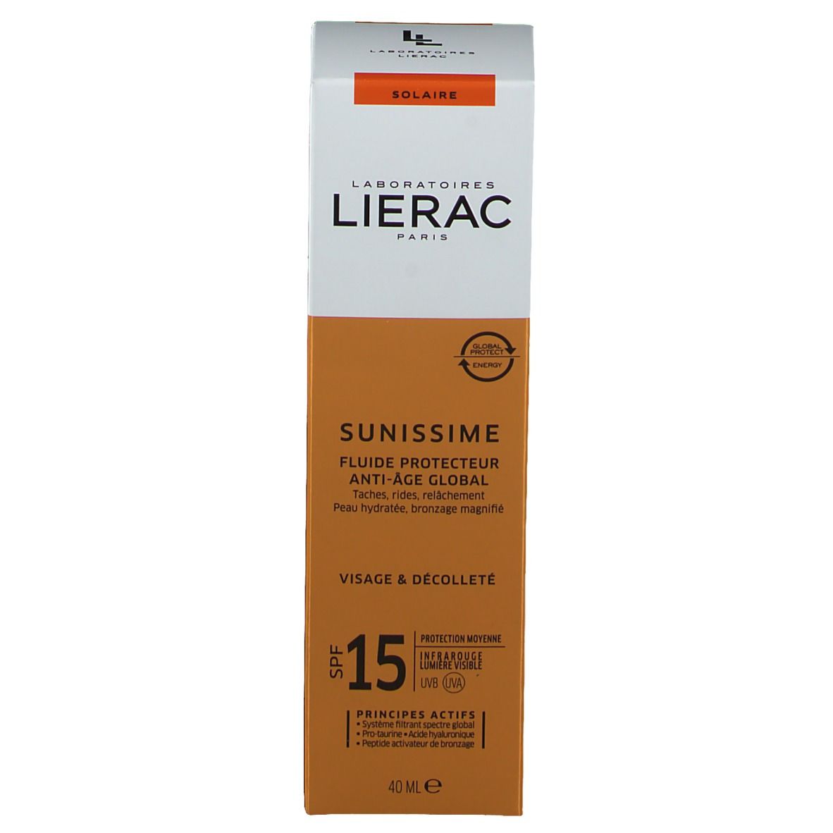Lierac Sunissime Fluide Protecteur Energisant Visage SPF15