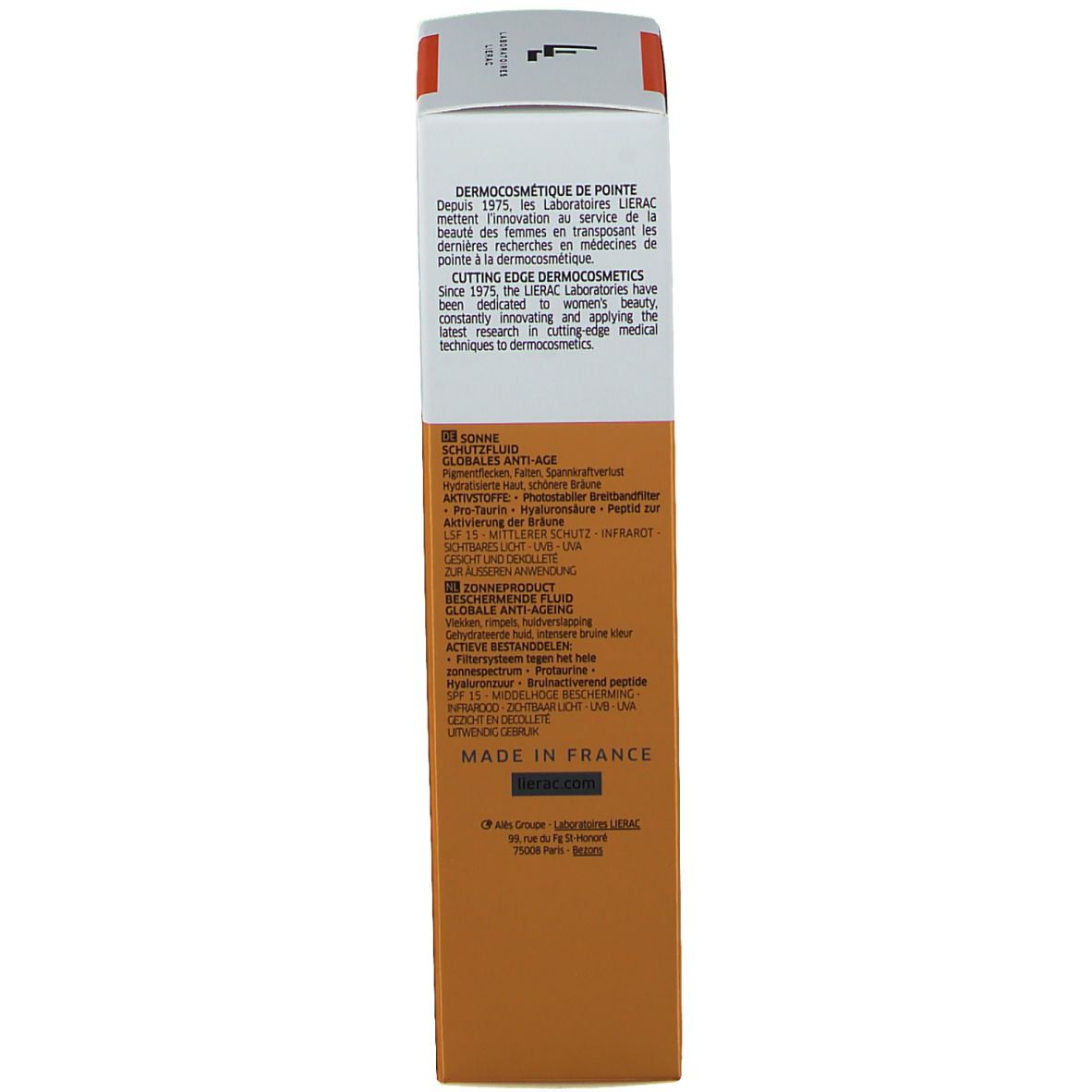 Lierac Sunissime Fluide Protecteur Energisant Visage SPF15