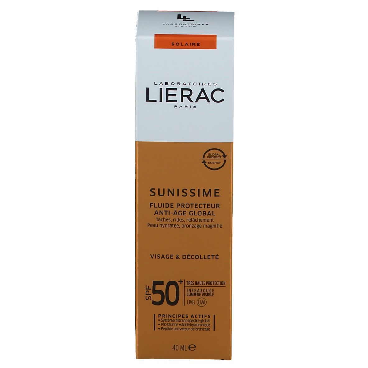 Lierac Sunissime Energierijke Beschermende Fluide Gelaat SPF50