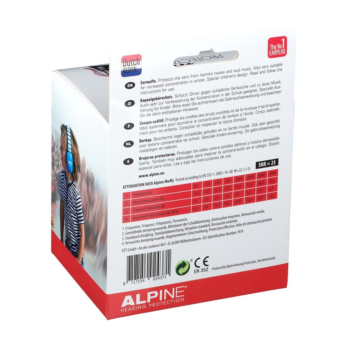 Alpine Muffy Koptelefoon Kids Zwart