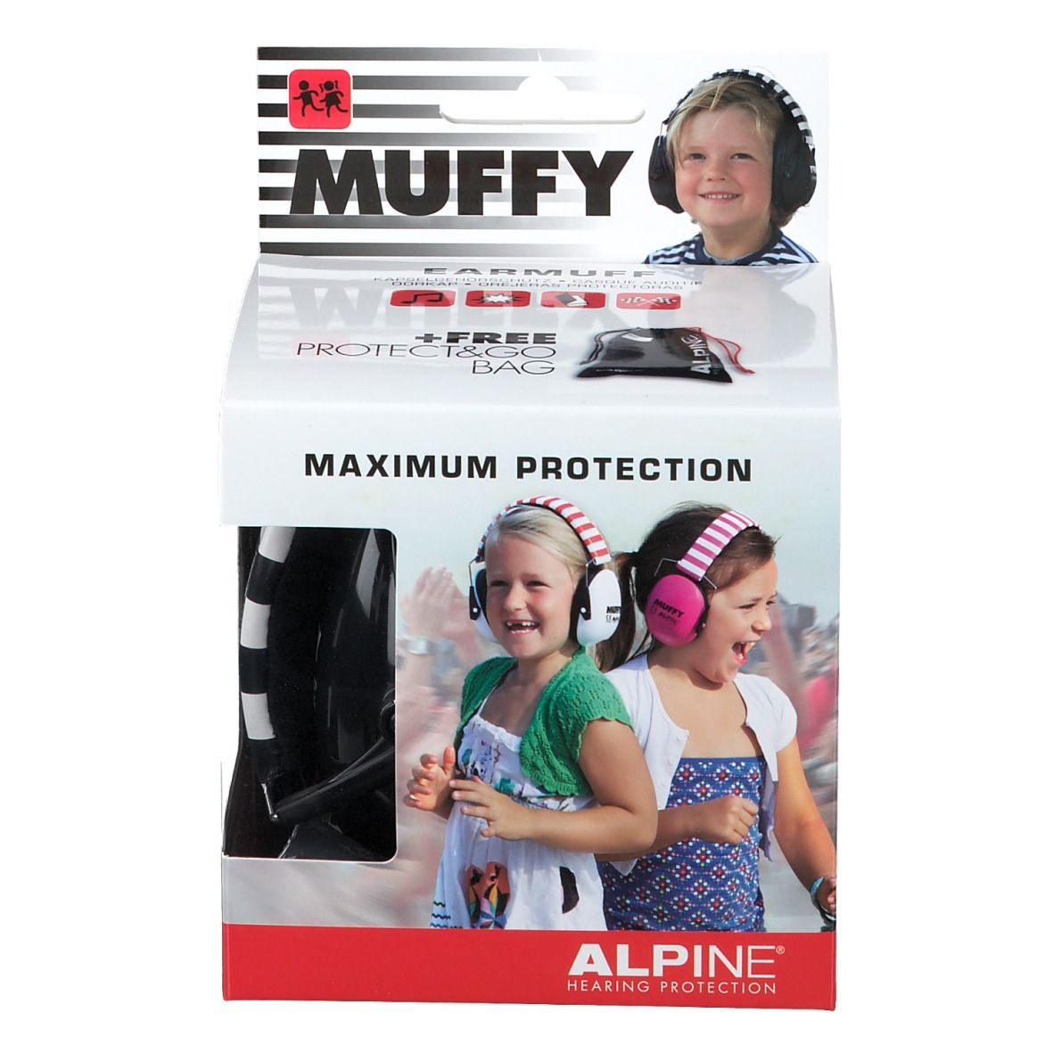 Alpine Muffy Koptelefoon Kids Zwart