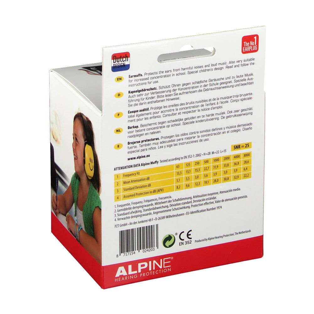 Alpine Muffy Koptelefoon Kids Geel