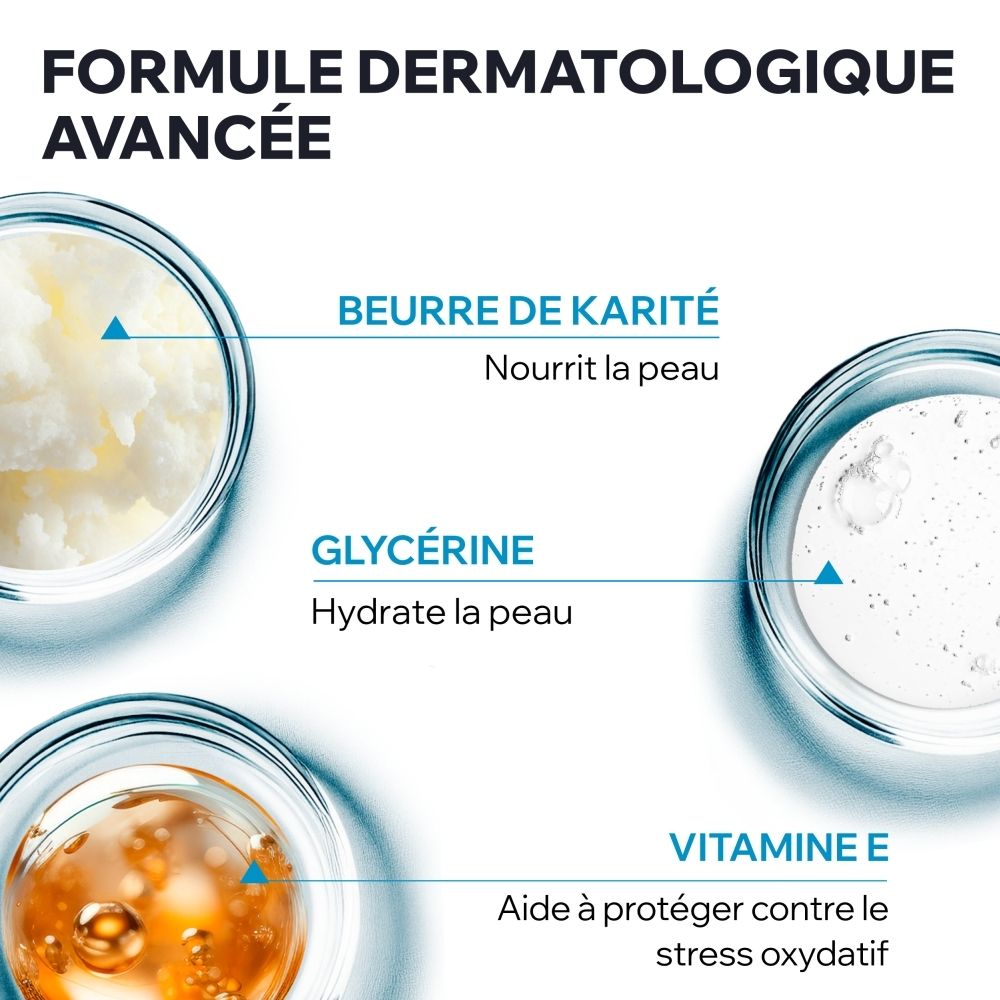 Vue latérale du tube de crème pour les mains Uriage Eau Thermale.