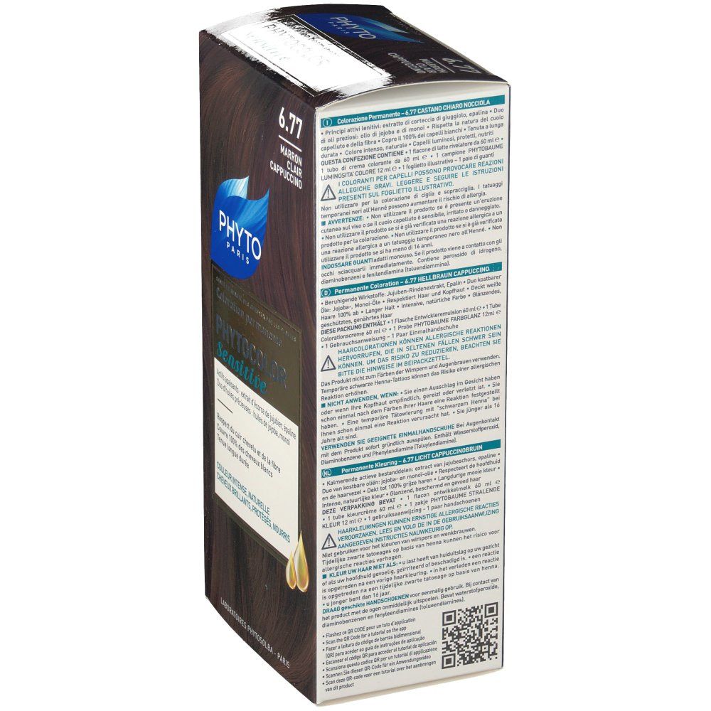 Phytocolor Sensitive 6.77 Marron Clair Cappucino