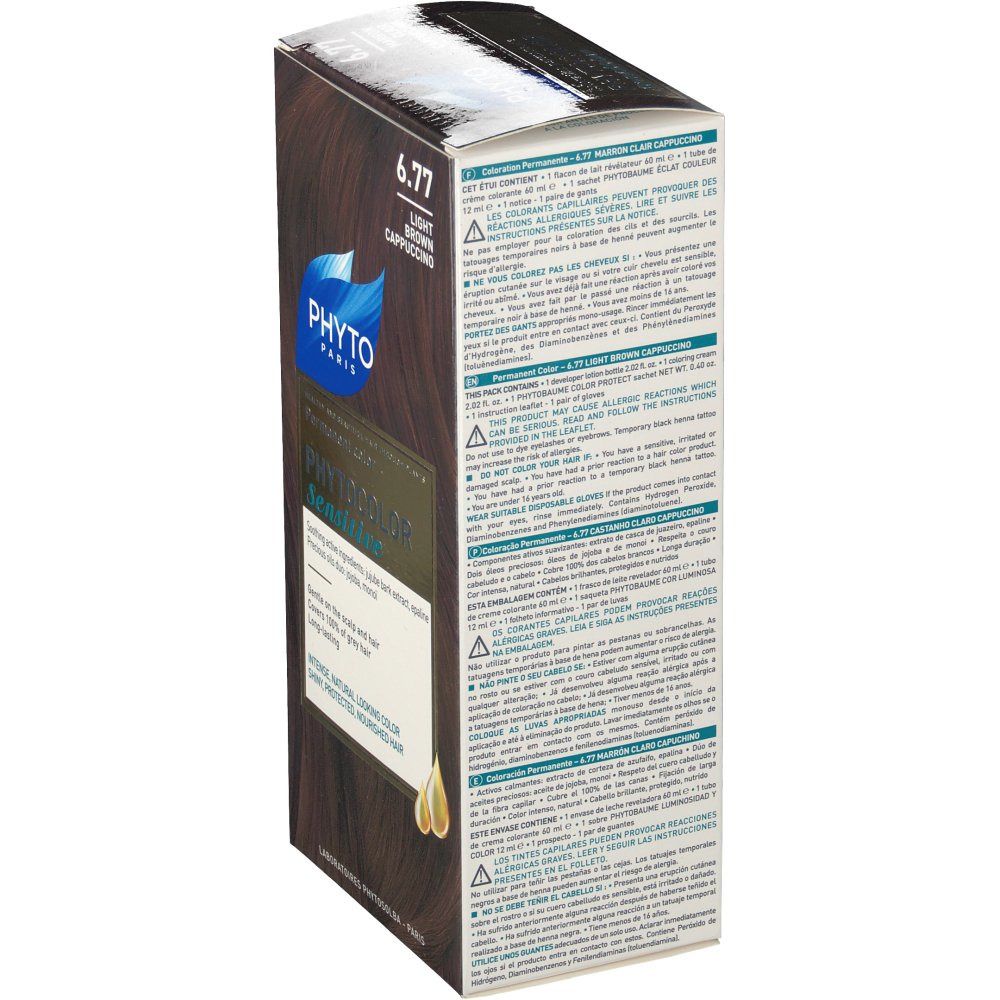 Phytocolor Sensitive 6.77 Marron Clair Cappucino