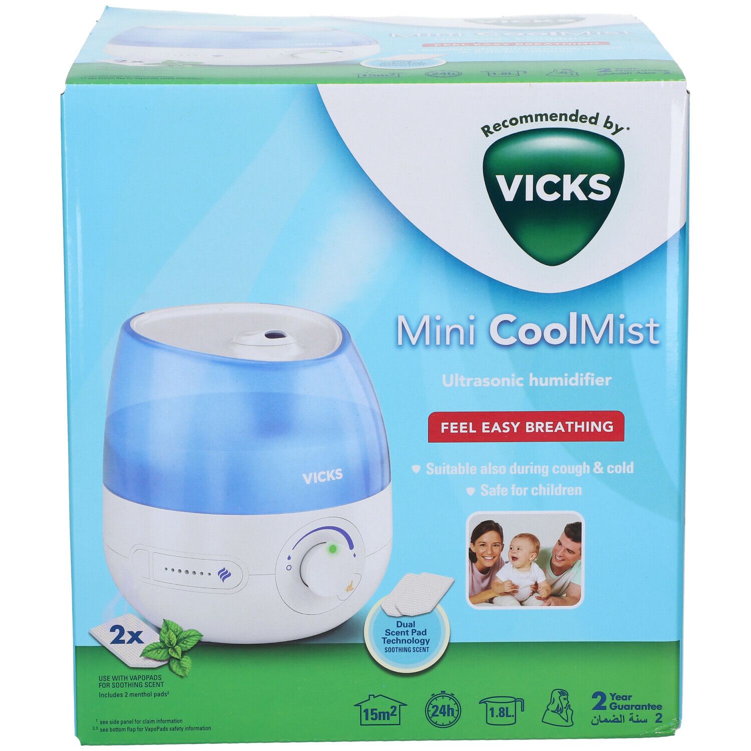 Vicks Humidificateur Mini Cool Mist VUL520E4