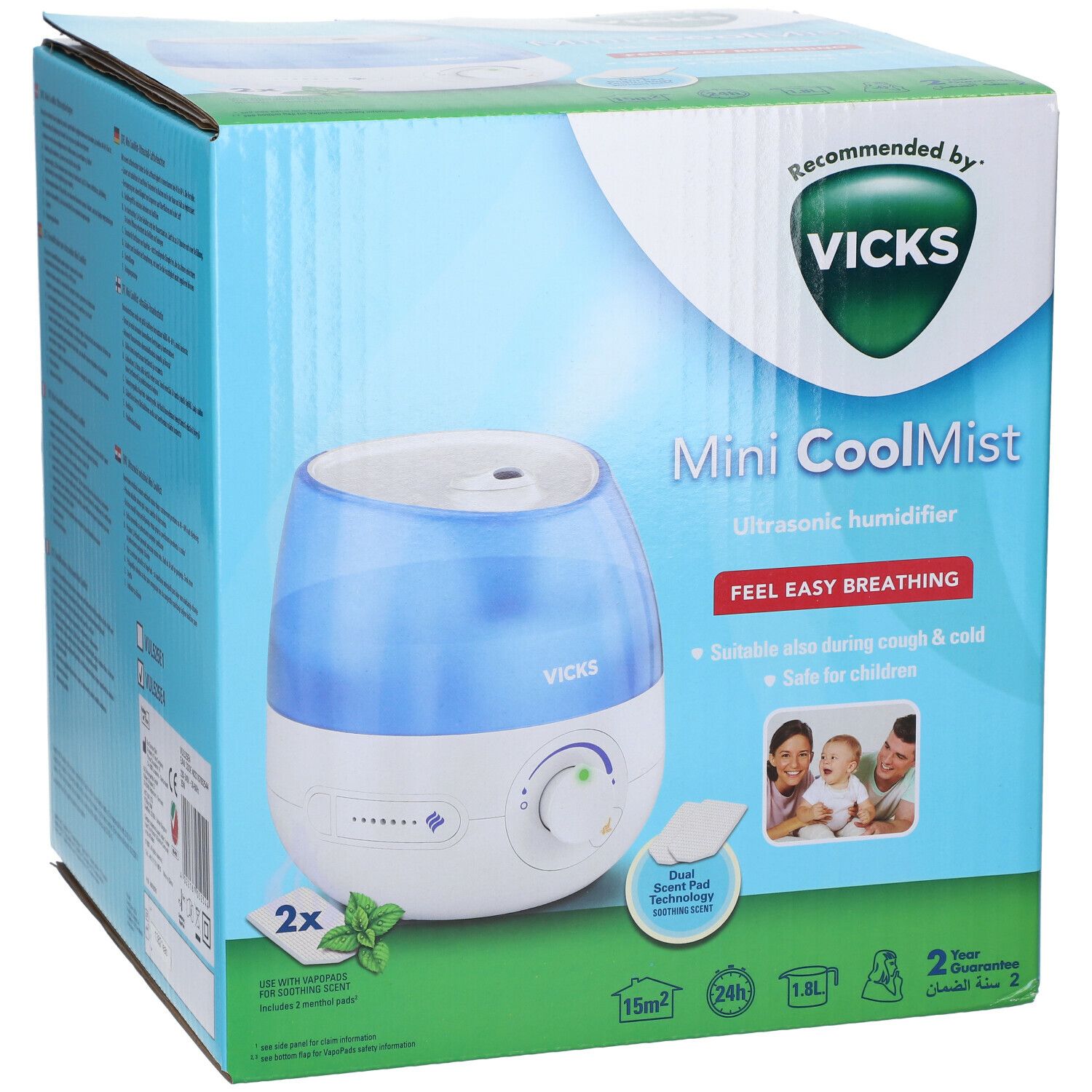 Vicks Humidificateur Mini Cool Mist VUL520E4