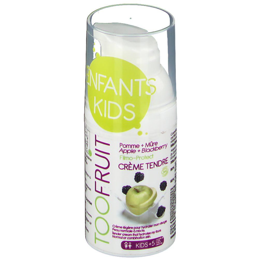 TOOFRUIT Crème Tendre Hydratante Visage Kids Pomme - Mûre Bio