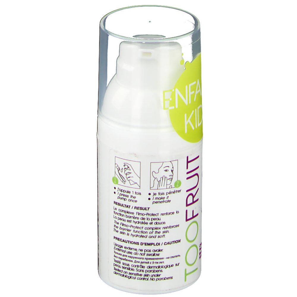 TOOFRUIT Crème Tendre Hydratante Visage Kids Pomme - Mûre Bio