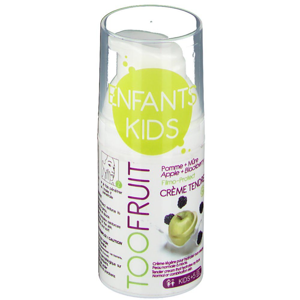 TOOFRUIT Crème Tendre Hydratante Visage Kids Pomme - Mûre Bio
