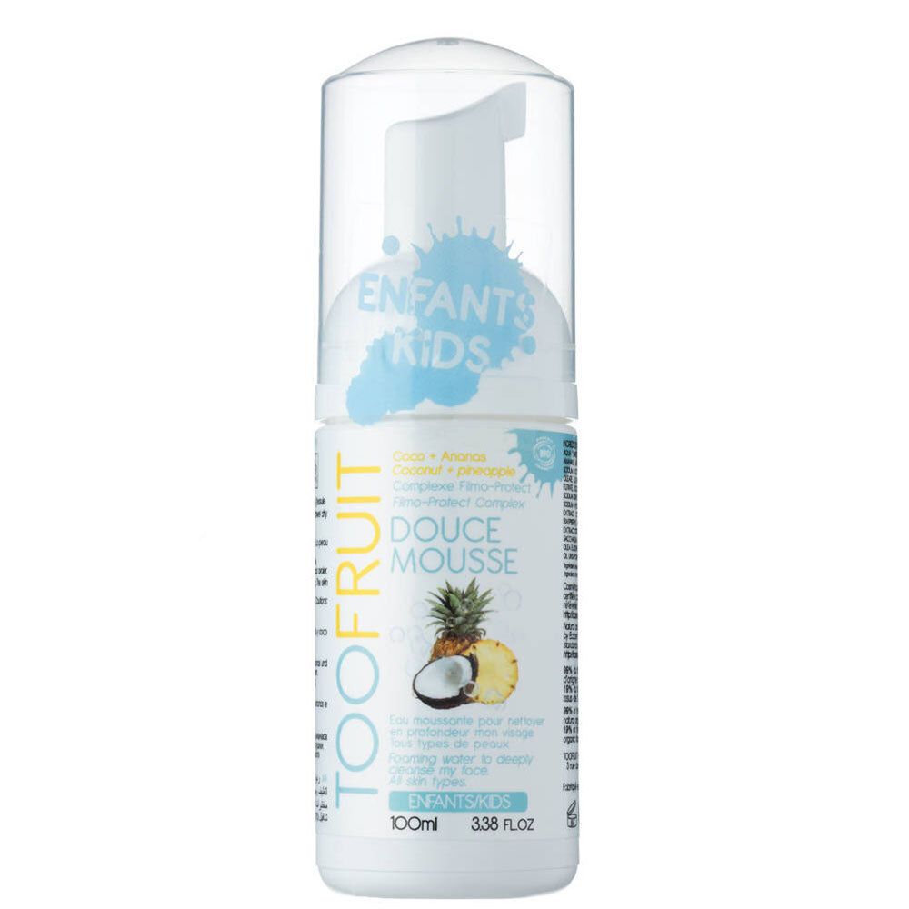 TOOFRUIT Douce Mousse Eau Moussante Nettoyante Enfants Coco - Ananas Bio