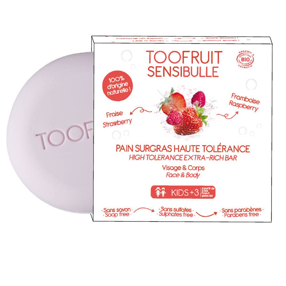 TOOFRUIT Sensibulle Pain Surgras Enfants Fraise - Framboise Bio