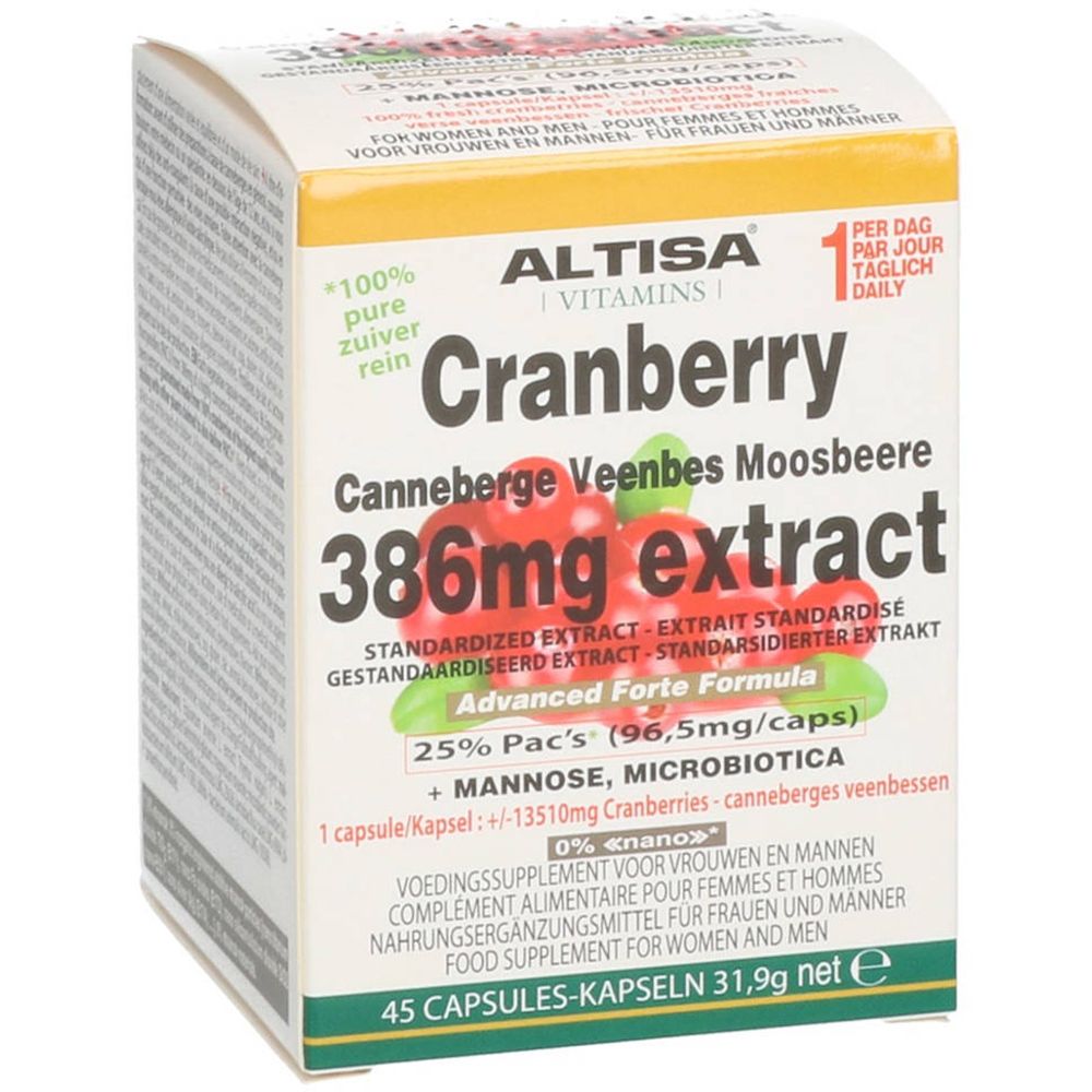 Altisa Extrait Canneberge + Mannose Advanced