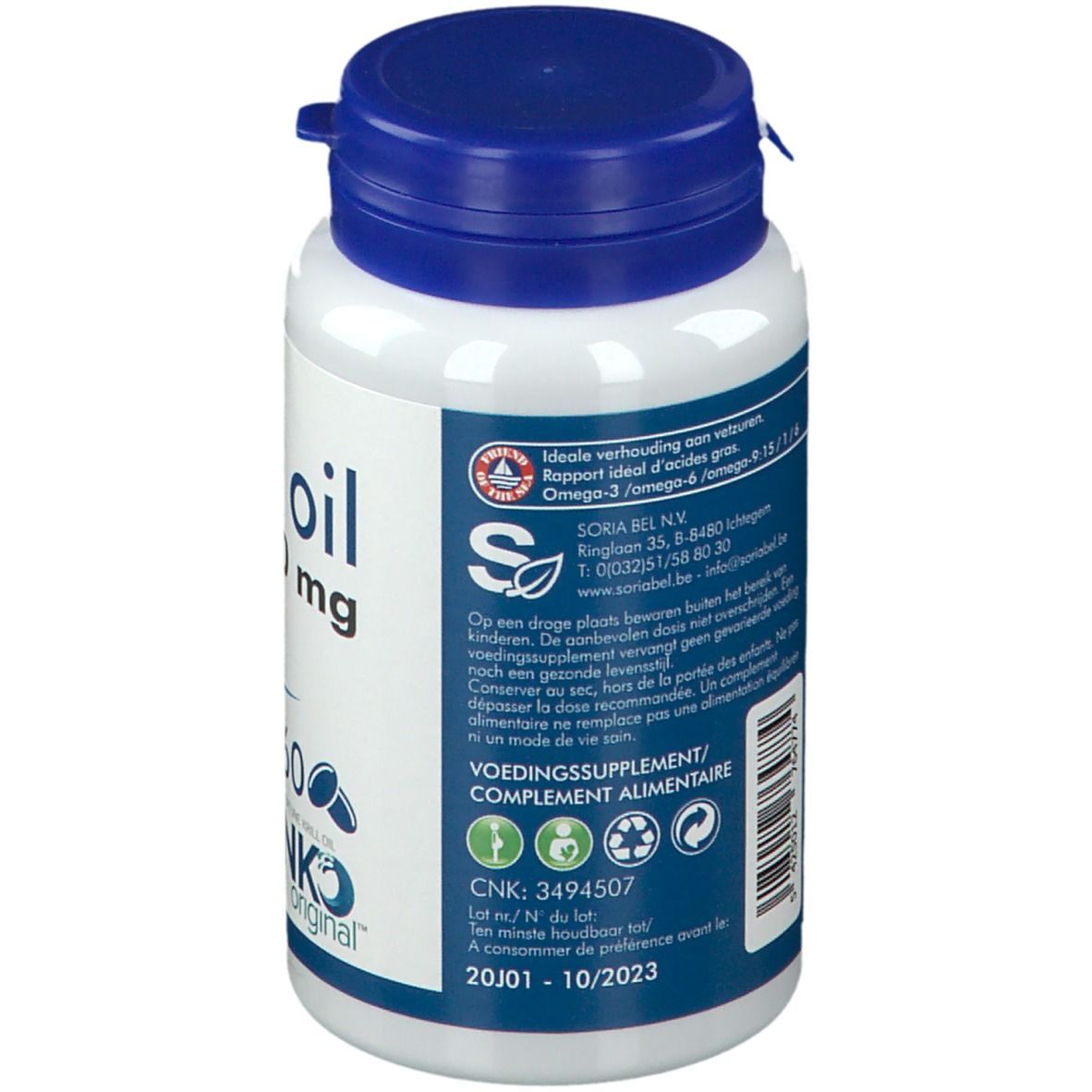 SoriaBel Neptune Krill Oil 500 mg