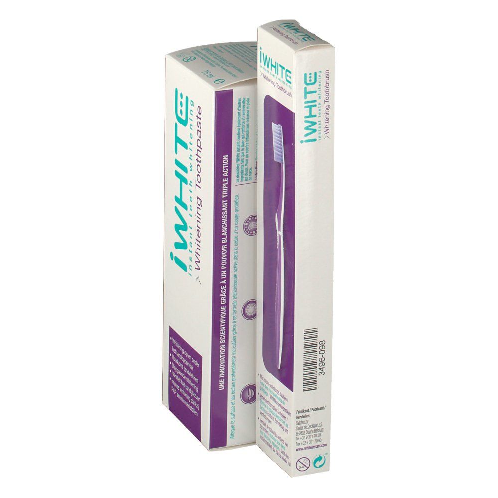 iWhite Instant Whitening Tandpasta 75 ml + Tandenborstel GRATIS