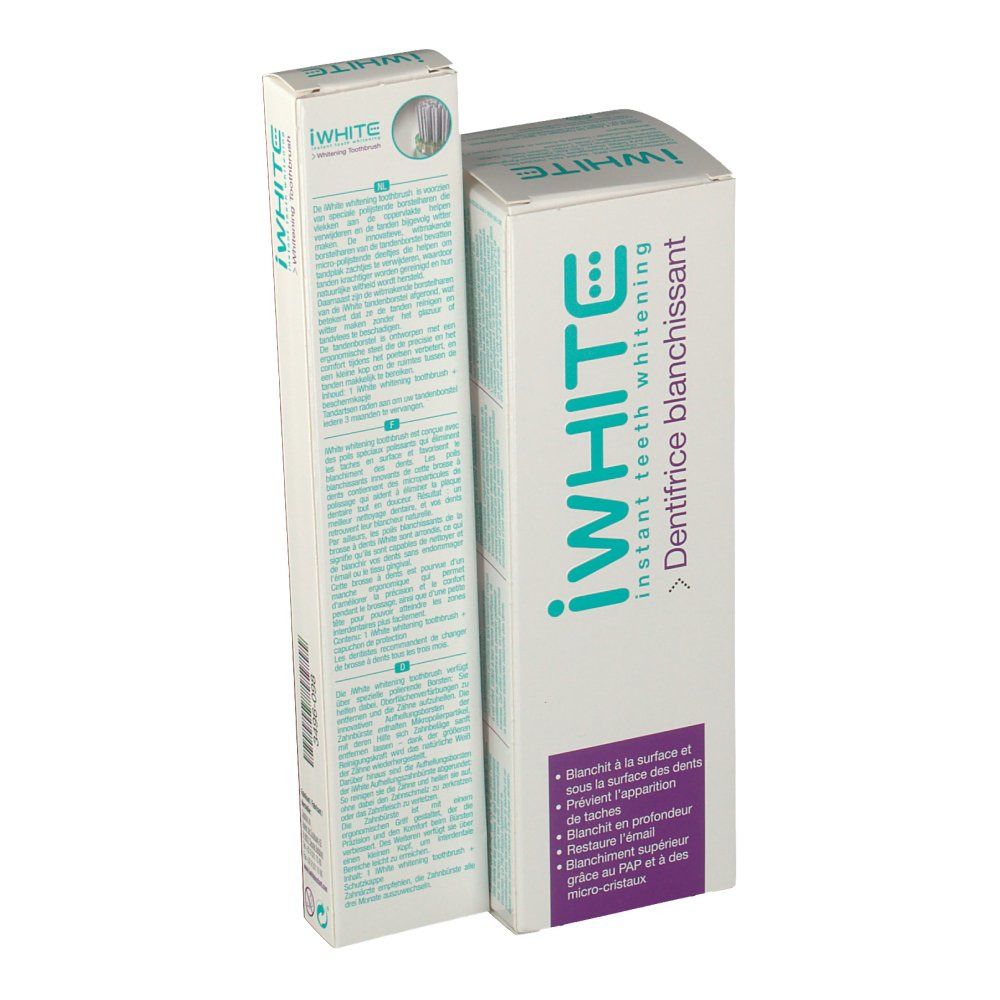 iWhite Instant Whitening Tandpasta 75 ml + Tandenborstel GRATIS