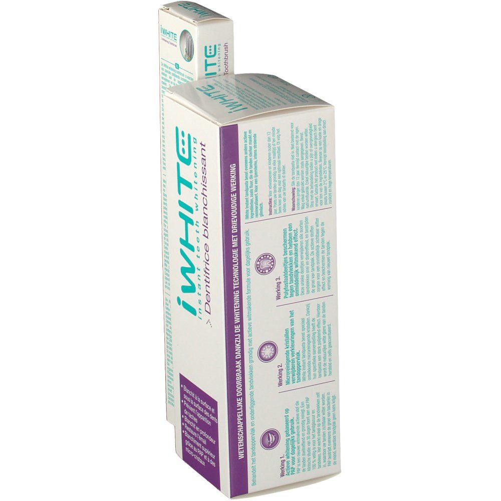 iWhite Instant Whitening Tandpasta 75 ml + Tandenborstel GRATIS