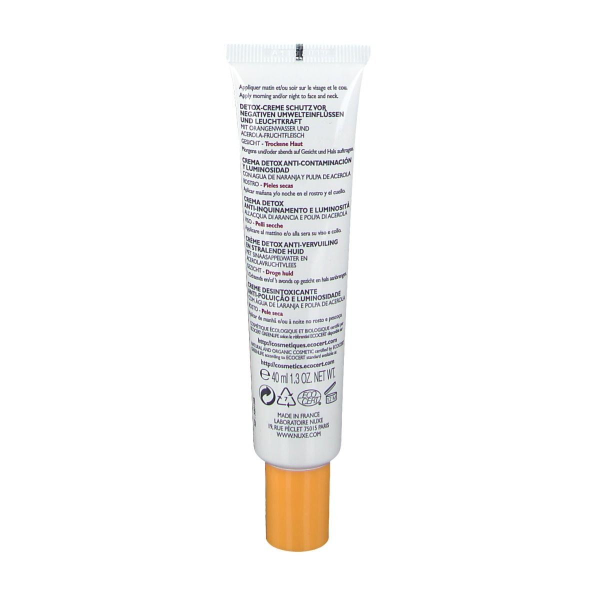 Bio Beauté by Nuxe Detox Crème Anti-Vervuiling en Glans