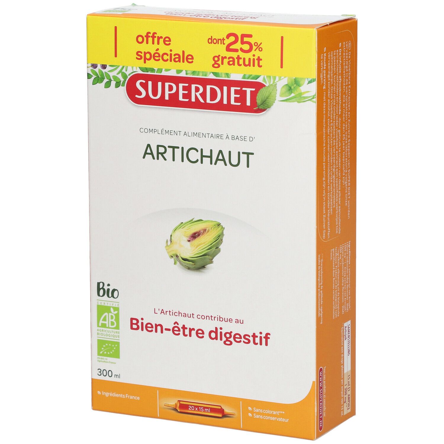 Super Diet Artisjok Bio +25% GRATIS