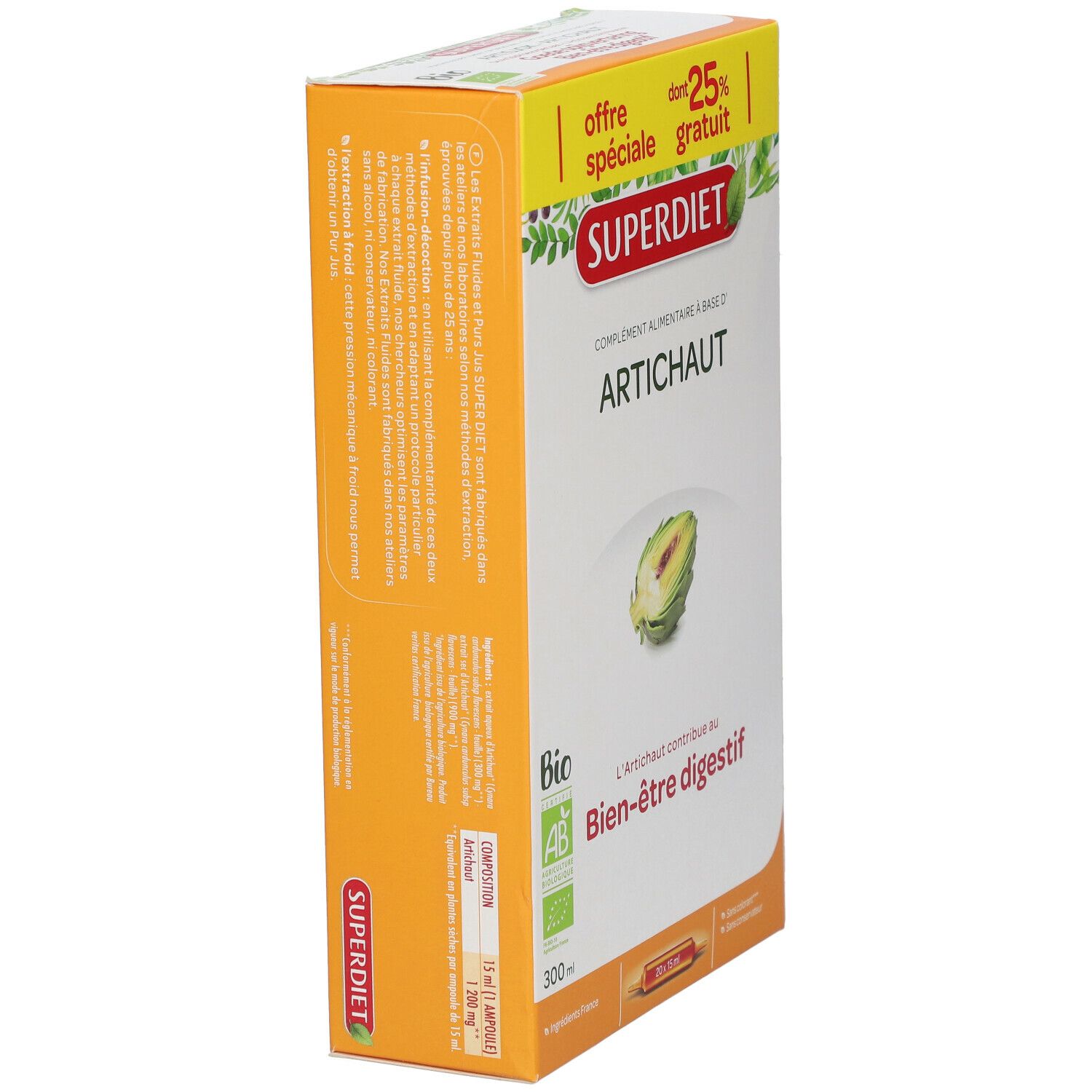 Super Diet Artisjok Bio +25% GRATIS