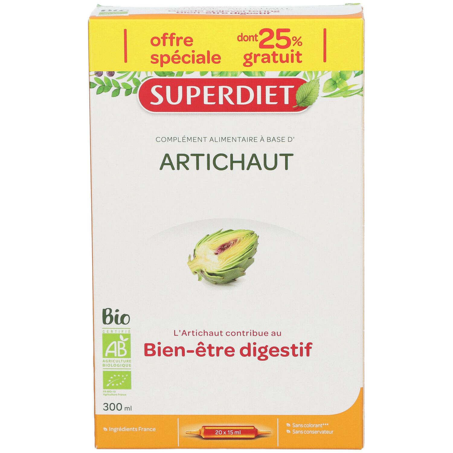 Super Diet Artisjok Bio +25% GRATIS