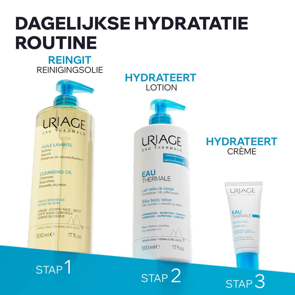 Grafiek met dermatologisch getest, geschikt voor gevoelige huid, pH 5,5, zeepvrij.