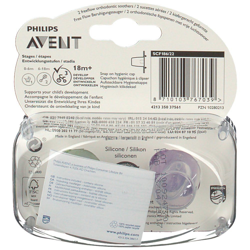 Avent Fopspeen Free Flow Animal 18 Maanden+ SCF186/22
