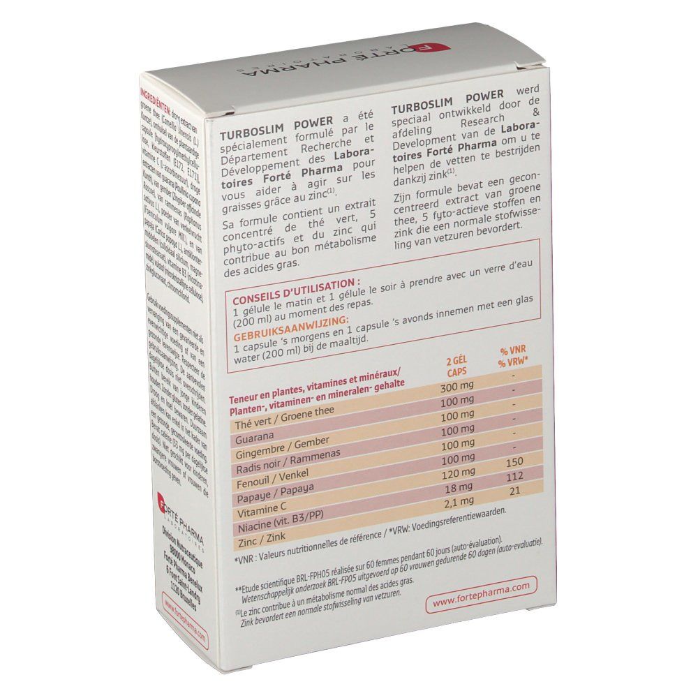 Forté Pharma Turboslim Power Caps