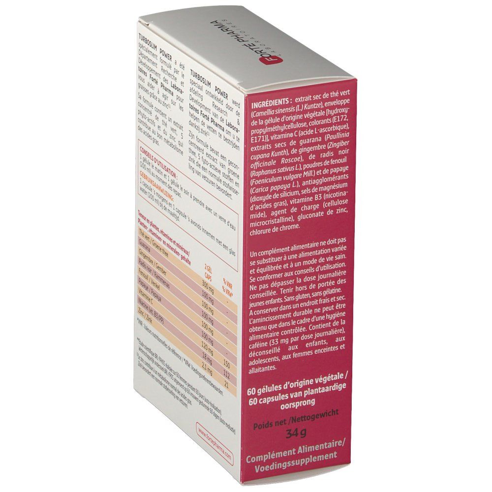 Forté Pharma Turboslim Power Caps