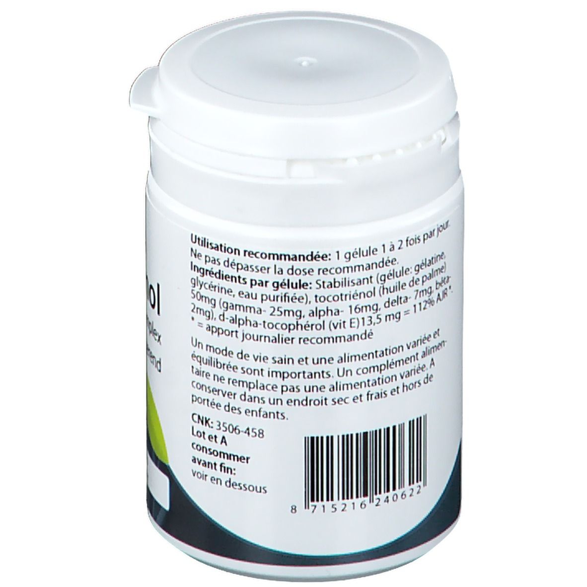 Springfield Etrinol Complexe de Tocotriénols Vitamine E 50mg