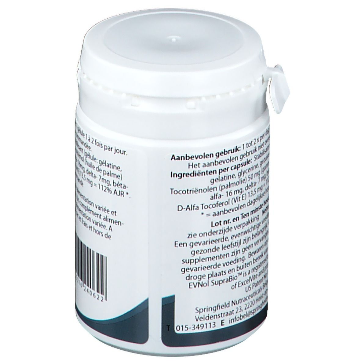 Springfield Etrinol Complexe de Tocotriénols Vitamine E 50mg