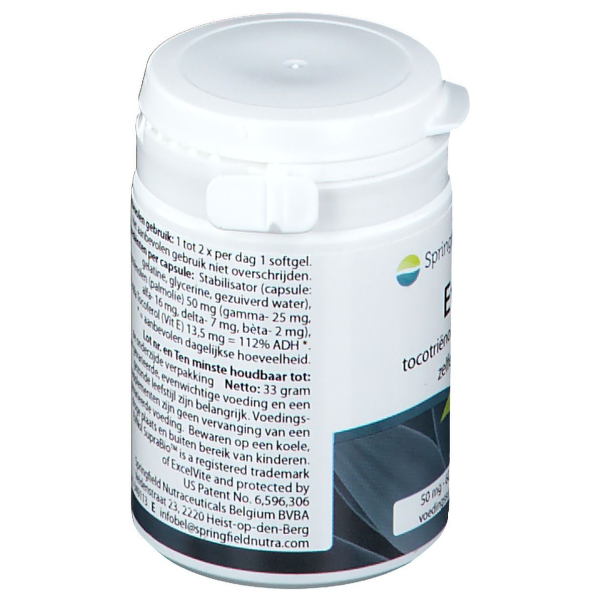 Springfield Etrinol Complexe de Tocotriénols Vitamine E 50mg