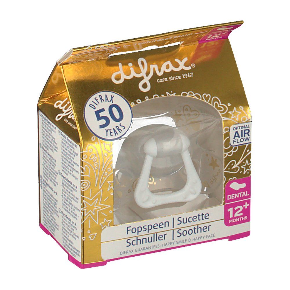Difrax Sucette Dental Gold 12+ Mois