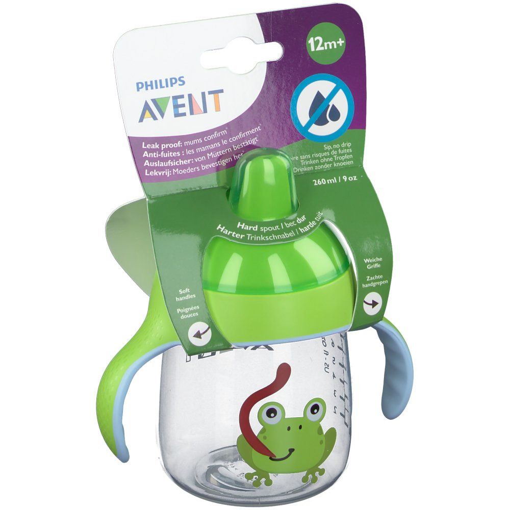 Avent Gobelet Anti-Fuite Grenouille + Poignée +12 Mois
