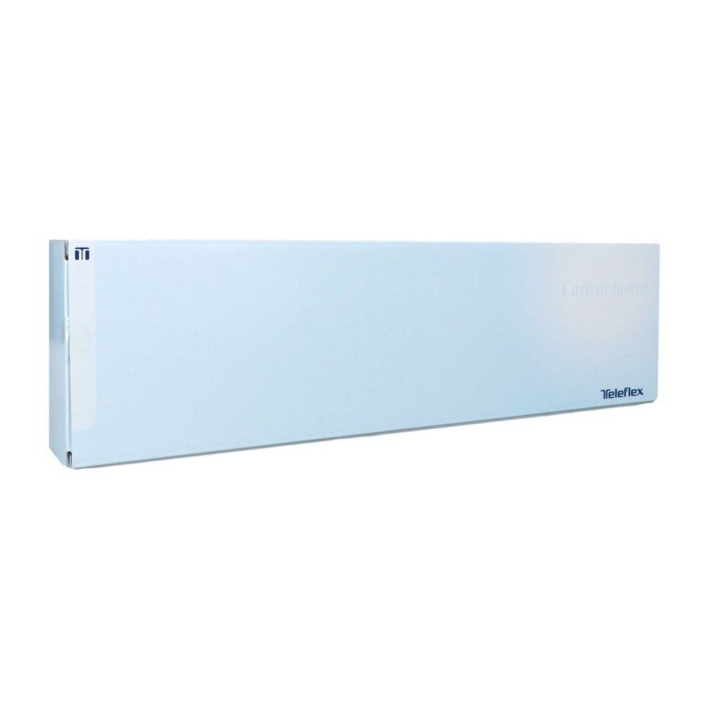 Lange, smalle witte verpakking met Teleflex-logo.