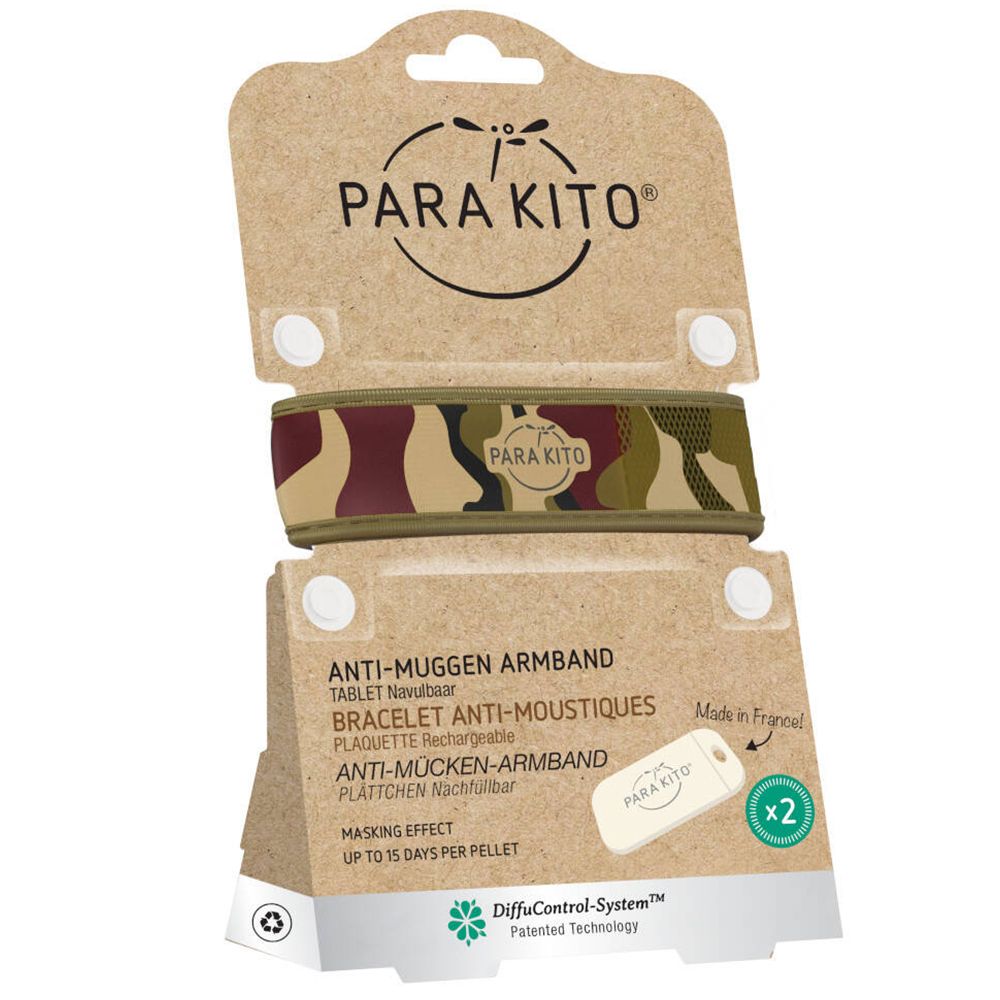 Para'Kito®  Anti-Mosquito Wristband Graphic Camouflage Refillable