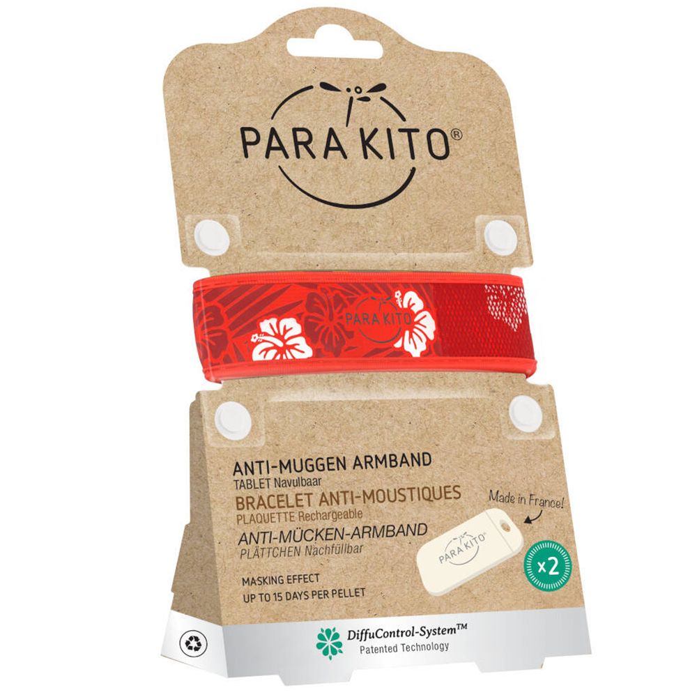 Para'Kito® Anti-Moustique Bracelet Graphic Hawaï Rechargeable