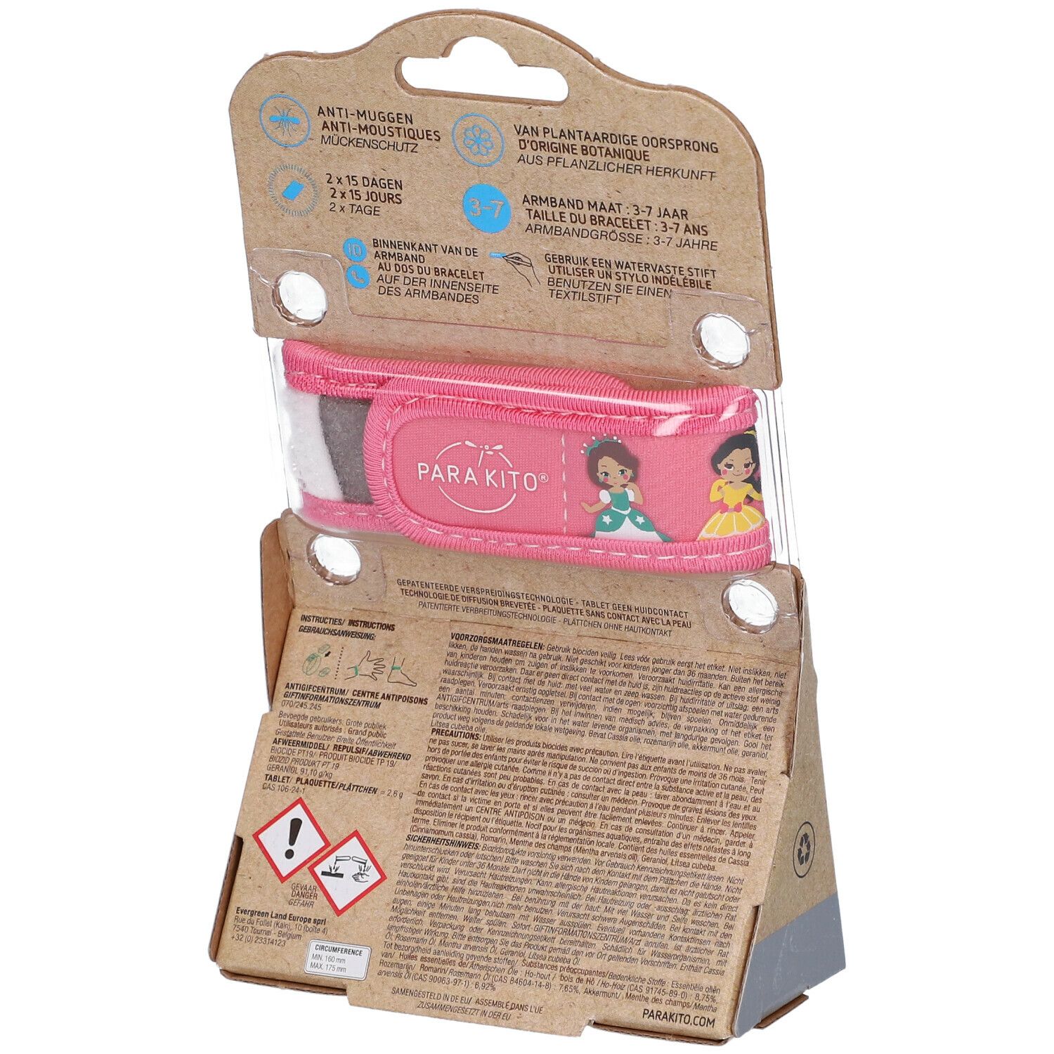 Para'Kito® Anti-Mug Polsband Kids Prinses Navulbaar