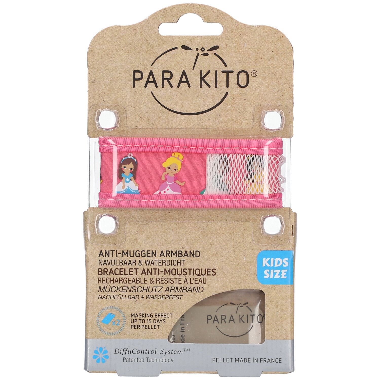Para'Kito® Anti-Mug Polsband Kids Prinses Navulbaar