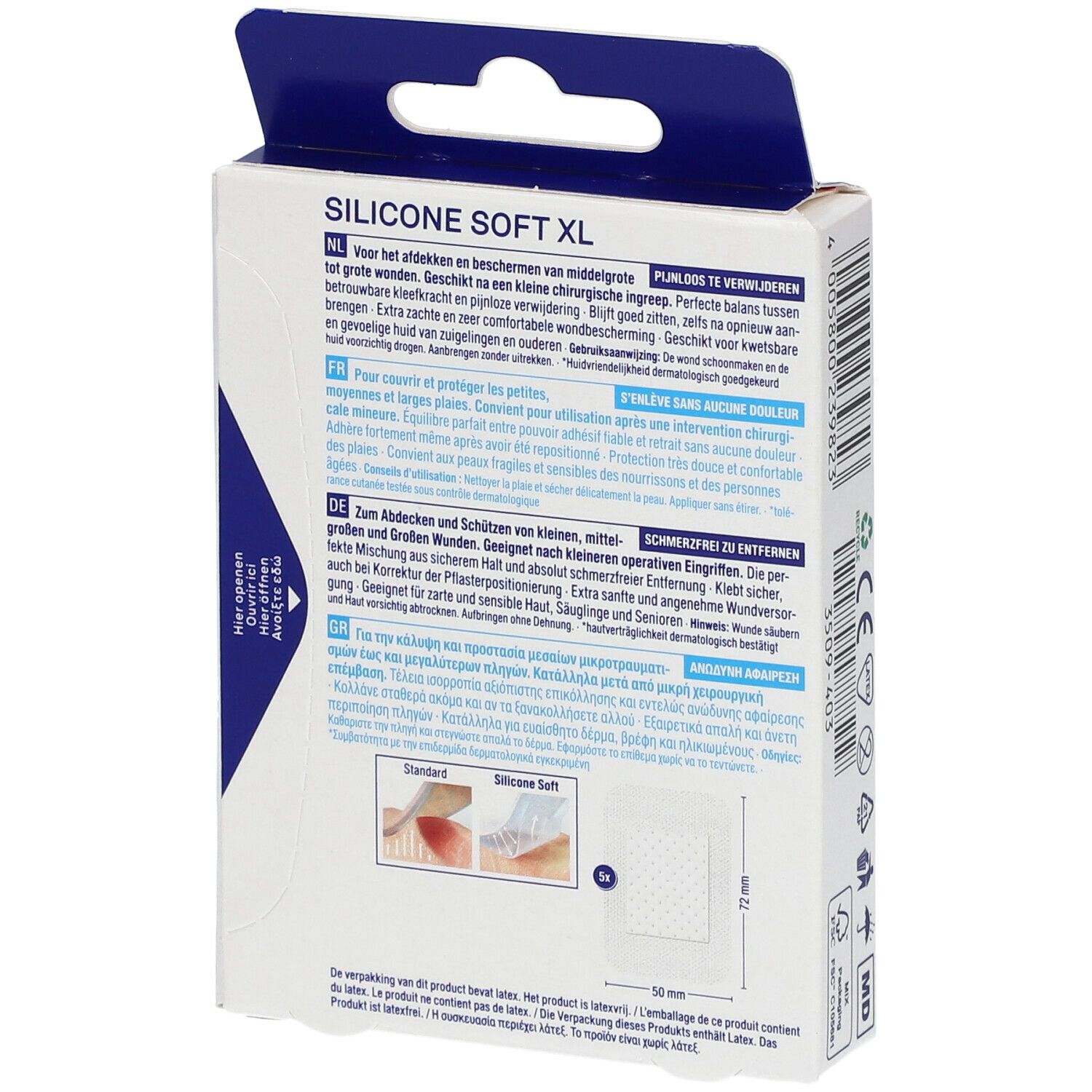 Hansaplast Silicone Soft XL ok