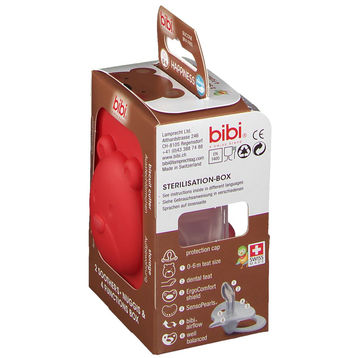 Bibi Sucette Happiness Duo Maman & Papa 0-6 Mois