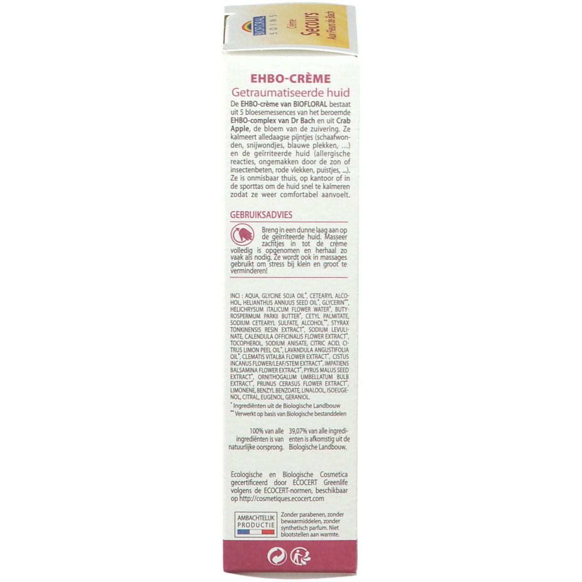 Biofloral Crème de Secours aux Fleurs de Bach