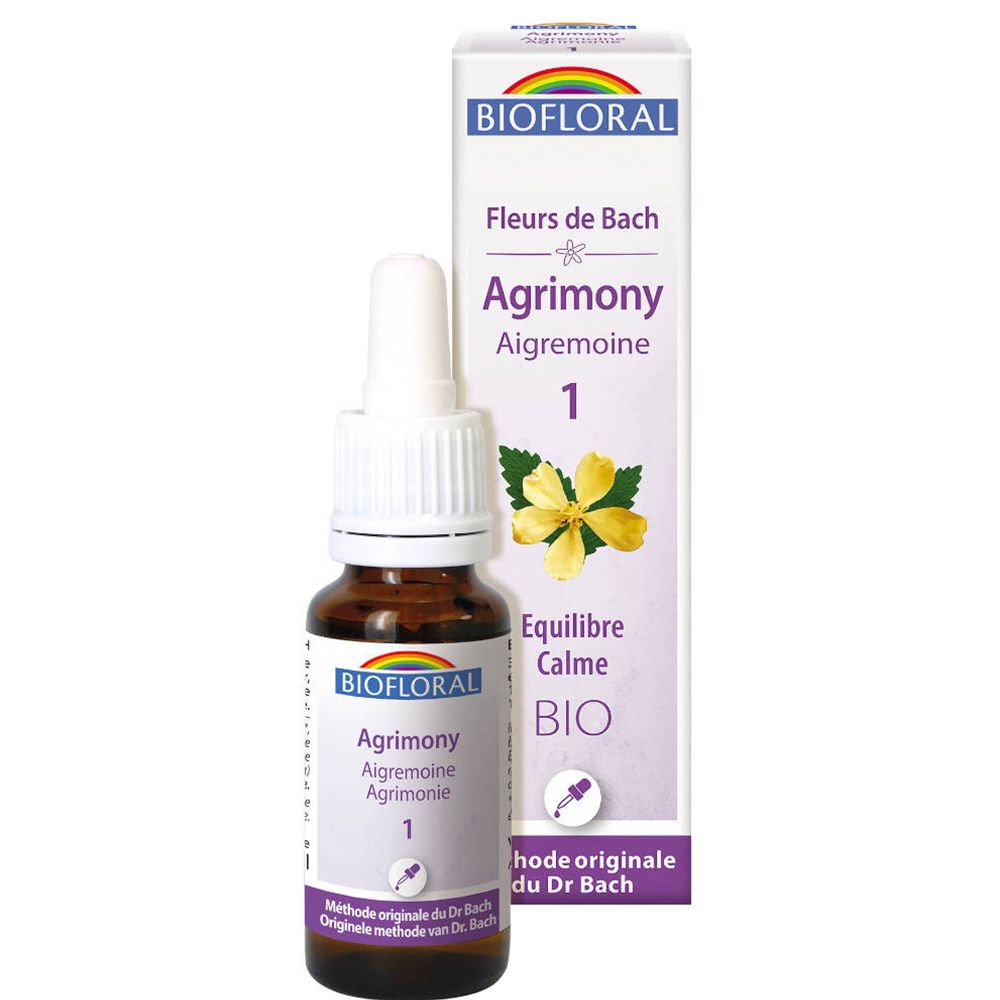 Biofloral Fleurs de Bach 01 Aigremoine Bio