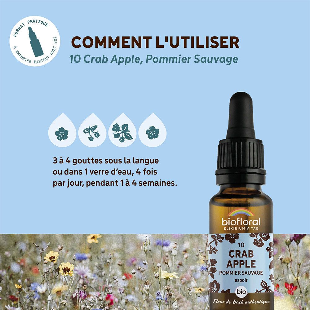 Biofloral Bachbloesems 10 Wilde Appel Bio