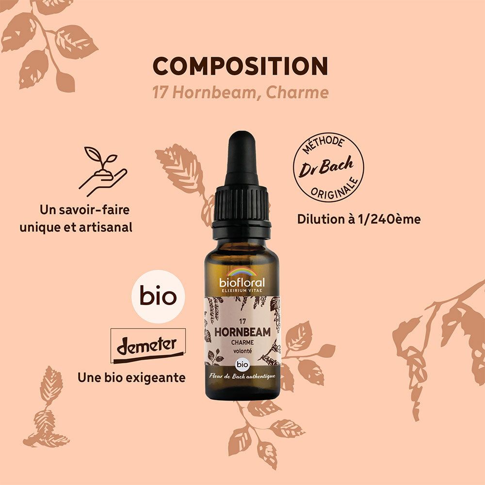 BIOFLORAL 17 - Hornbeam - Charme - 20 ml